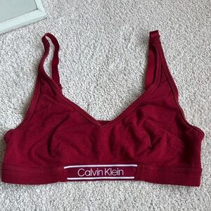 Calvin Klein Women's Red Bralette